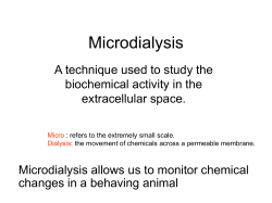 Microdialysis