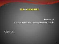 Metallic Bonds
