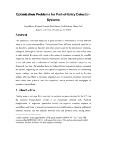Optimization Problems for Port-of