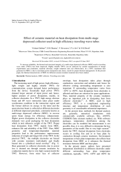 Effect of ceramic material on heat dissipation from multi