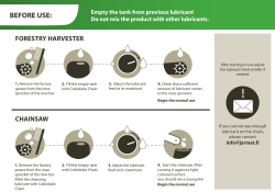 Cobiolube&reg; Chain before use instruction