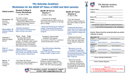 The Saturday Academy - Parkside High School