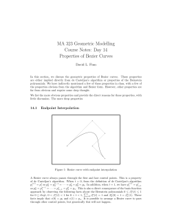 Properties of Bezier Curves - Rose