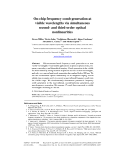 On-chip frequency comb generation at visible wavelengths via