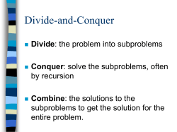 Master method - Divide and Conquer