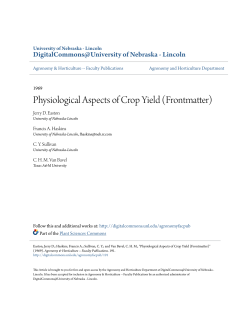 Physiological Aspects of Crop Yield (Frontmatter)
