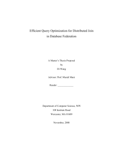 A Master`s Thesis Proposal - XP