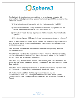 Industry Overview Nurse Call May 2015
