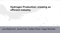 Hydrogen Production - Eilat-Eilot Renewable Energy Initiative