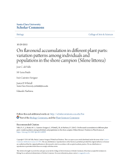 On flavonoid accumulation in different plant parts: variation patterns
