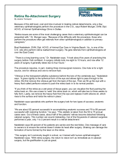 Retina Re-Attachment Surgery