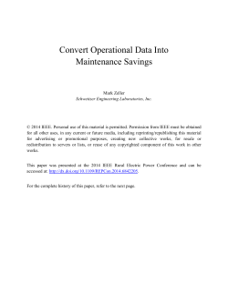 Convert Operational Data Into Maintenance Savings
