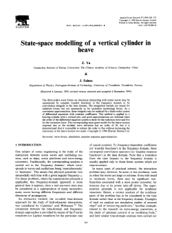 State-space modelling of a vertical cylinder in heave