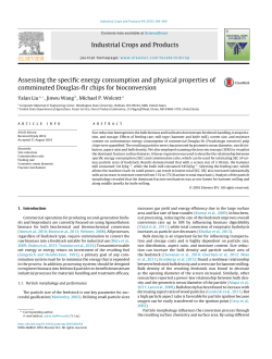 Assessing the specific energy consumption and physical properties