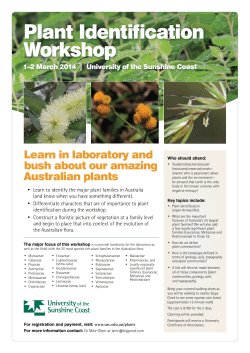 Plant Identification Workshop