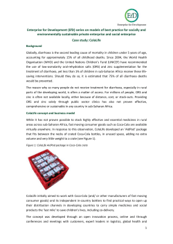 Case study: ColaLife - Enterprise for Development