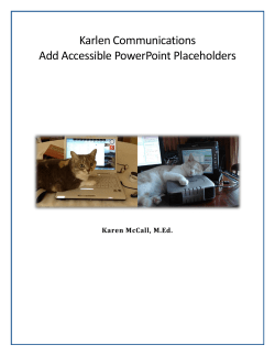 Adding Accessible PowerPoint Placeholder