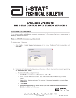 i-STAT - Abbott Point of Care