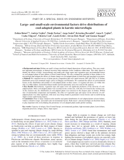 Large- and small-scale environmental factors drive distributions of