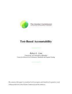 Test-Based Accountability