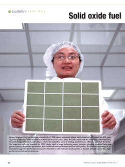Solid oxide fuel cell commerc resea