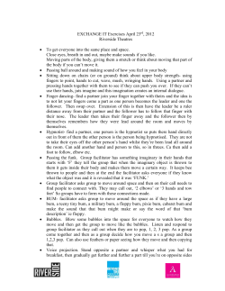 To get everyone into the same place and space