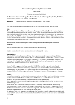 ACC Board Minutes 23rd November 2016