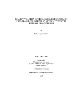 collective action in the management of common