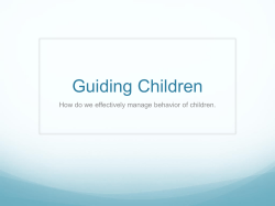 Guiding Children