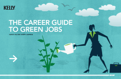 the career guide to green jobs