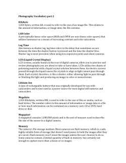 Photography Vocabulary part 2