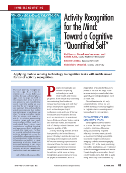 Activity Recognition for the Mind: Toward a Cognitive