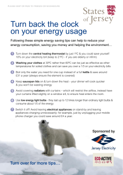 Turn back the clock on your energy usage