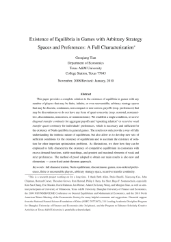 Existence of Equilibria in Games with Arbitrary Strategy Spaces and