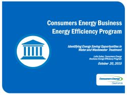 Consumers Energy Business Energy Efficiency Program