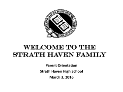 A Slice of Haven 2020 Parent Presentation