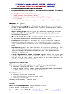 ibd@neu - the National Economics University