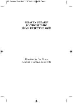 Heaven Speaks to Those Who Have Rejected God