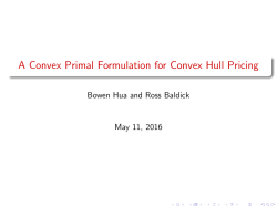 A Convex Primal Formulation for Convex Hull Pricing