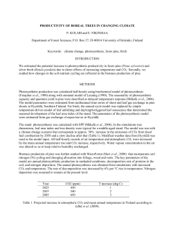 Carbon balance and component CO2 fluxes in boreal Scots pine