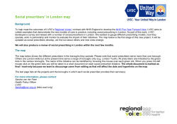 Social prescribers` in London map Background To help meet the
