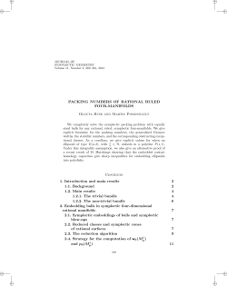 PACKING NUMBERS OF RATIONAL RULED FOUR