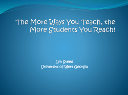 Content - EarlyChildhoodFieldExperience - home