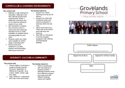 Home School Agreement - Grovelands Primary School