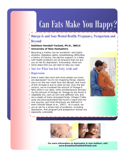 Can Fats Make You Happy?