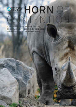 A review of literature on the economics of trade in rhino horn