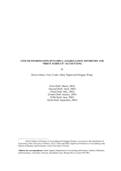an aggregation theorem for the valuation of equity under linear