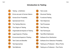 Testing - Universit&auml;t Koblenz &middot; Landau