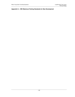 Appendix G &ndash; CBC Maximum Parking Standards for New