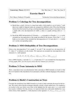 Exercise Sheet 9 Problem 1: Colorings for Tree decompositions